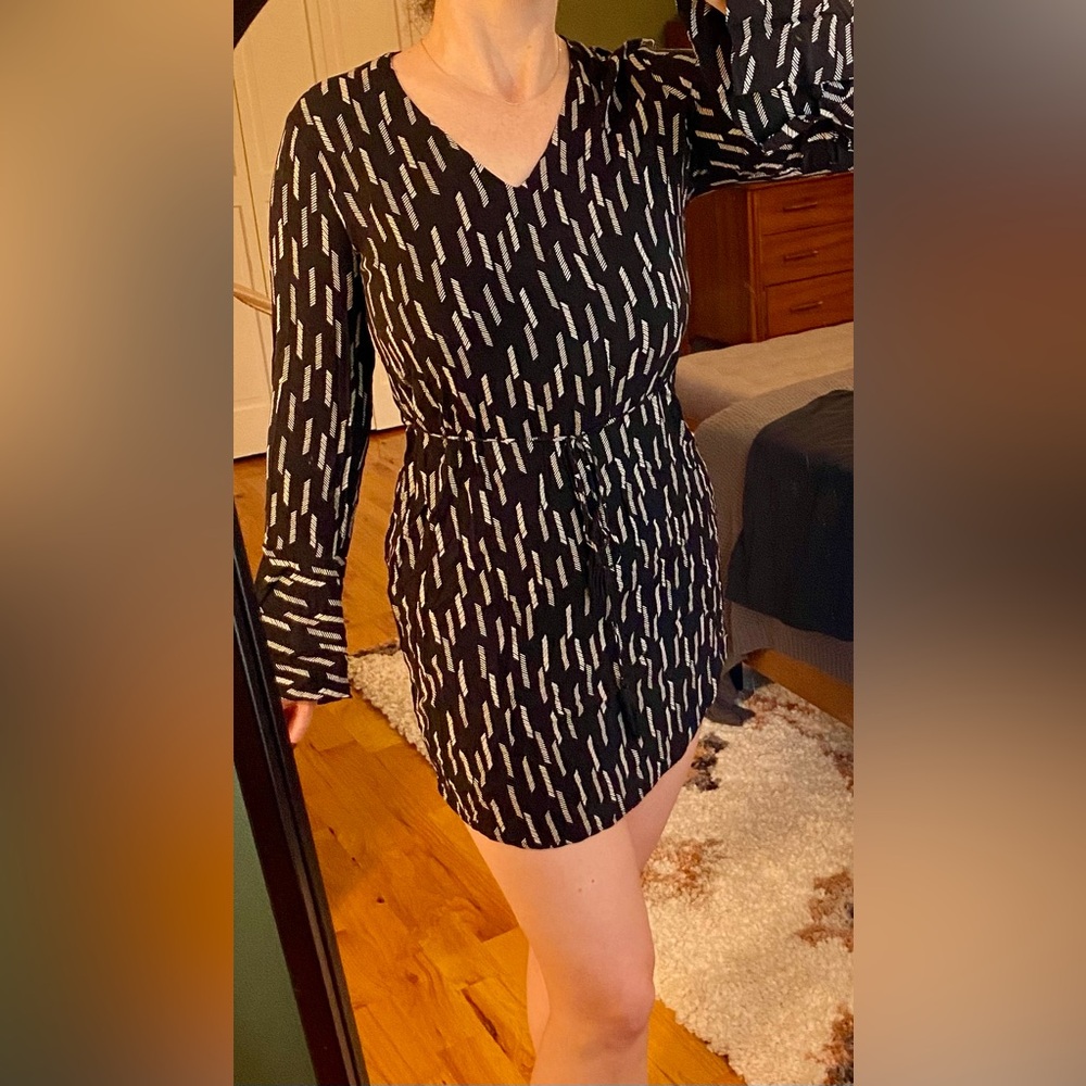 Lush Clothing Black and White Dress, Small